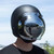 Biltwell Bubble Shield Anti-Fog Chrome Mirror When Worn Front Biltwell Bubble Shield Anti-Fog Chrome Mirror When Worn Front