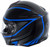 Torc T-28 Vapor Helmet Blue/Flat Black Back