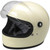 Biltwell Gringo S Gen 2 Bubble Shield Clear on White Helmet
