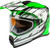 Gmax AT-21S Epic Helmet Dual Shield Green/White/Black Left Gmax AT-21S Epic Helmet Dual Shield Green/White/Black Left