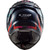 LS2 Challenger Carbon Flames Helmet Blue/Red Back