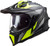 LS2 Explorer Carbon Focus Helmet Titanium/Hi Viz Yellow Front Left