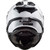 LS2 Explorer Helmet Solid White Back