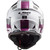 LS2 Gate Xcode Helmet Gloss White/Violet Back