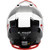 LS2 Gate Launch Helmet White/Red/Black Back LS2 Gate Launch Helmet White/Red/Black Back