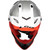LS2 Gate Launch Helmet White/Red/Black Top LS2 Gate Launch Helmet White/Red/Black Top