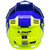 LS2 Gate Launch Helmet Gloss Blue/Hi Viz Back LS2 Gate Launch Helmet Gloss Blue/Hi Viz Back