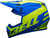Bell MX-9 MIPS Disrupt Helmet Matte Classic Blue/Hi-Viz Yellow Left