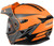 Castle X CX950 Diverge Helmet Orange/Charcoal/Black Back - Electric Shield Castle X CX950 Diverge Helmet Orange/Charcoal/Black Back - Electric Shield
