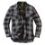 Scorpion Covert Moto Women's Flannel Shirt Black/Grey Front Scorpion Covert Moto Women's Flannel Shirt Black/Grey Front