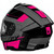 Castle X CX935 Raid Helmet Pink Glo/Charcoal Back - Dual Shield