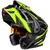 Castle X CX950 V2 Fierce Helmet Matte Black/Hi-Vis Flip-up - Electric Shield Castle X CX950 V2 Fierce Helmet Matte Black/Hi-Vis Flip-up - Electric Shield