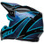 Bell Moto-9S Flex Sprite Helmet Black/Blue Back Left Bell Moto-9S Flex Sprite Helmet Black/Blue Back Left