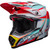 Bell Moto-9S Flex Tagger Edge Helmet Gloss White/Aqua Front Left