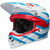 Bell Moto-9S Flex Banshee Helmet Gloss White/Red Front Left Bell Moto-9S Flex Banshee Helmet Gloss White/Red Front Left