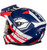 Castle X CX950 V2 General Electric Shield Helmet Red/White/Blue Back