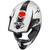 HJC CS-MX 2 Tweek Helmet MC-1SF Gray/White Front Top HJC CS-MX 2 Tweek Helmet MC-1SF Gray/White Front Top