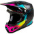 Fly Racing Formula S Carbon Legacy Helmet Black/Blue/Fuschia Front Left Fly Racing Formula S Carbon Legacy Helmet Black/Blue/Fuschia Front Left