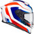 Scorpion EXO-R1 Air Hive Helmet Red/White/Blue Clear Shield Right