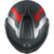 AGV Streetmodular Resia Helmet Matte Gray/Silver/Red Top