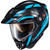Scorpion EXO-AT960 Hicks Snow Helmet Light Blue Front Left - Dual Shield Scorpion EXO-AT960 Hicks Snow Helmet Light Blue Front Left - Dual Shield