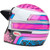 Bell Moto 3 Deathspray Helmet Pink/Purple Back Left Bell Moto 3 Deathspray Helmet Pink/Purple Back Left