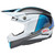 Bell Moto-10 Spherical Evade Helmet White/Blue Left Bell Moto-10 Spherical Evade Helmet White/Blue Left