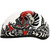 Daytona Skull Cap Rockin' Reaper Helmet Left Daytona Skull Cap Rockin' Reaper Helmet Left