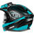 Castle X CX950 V2 Fierce Helmet Matte Black/Turquoise Back Castle X CX950 V2 Fierce Helmet Matte Black/Turquoise Back