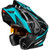 Castle X CX950 V2 Fierce Helmet Matte Black/Turquoise Left Castle X CX950 V2 Fierce Helmet Matte Black/Turquoise Left