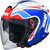 SMK GTJ Tourer Helmet White/Red/Blue SMK GTJ Tourer Helmet White/Red/Blue