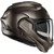 HJC F100 Helmet Semi-Flat Titanium Right