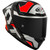 KYT TT-REVO Electron Helmet Matte Grey/Red Front Right