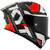 KYT TT-REVO Electron Helmet Matte Grey/Red Right