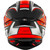 KYT TT-REVO Tourist Helmet Red Fluo Back KYT TT-REVO Tourist Helmet Red Fluo Back