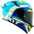 KYT TT-REVO Grand Prix Helmet White/Light Blue Right