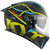 KYT R2R Concept Helmet Matte Black/Yellow Right