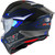 KYT R2R LED Helmet Matte Blue/Black Back Left