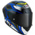 KYT NZ Race Carbon Stride Helmet Blue/White Front