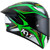 KYT NZ Race Carbon Stride Helmet Green Fluo Right