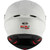 KYT KX-1 Race GP Helmet Plain Crystal White Matte Back