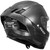 LS2 Dragon Carbon Helmet with Sun Shield Gloss Black Back Right