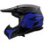 LS2 Coz Roar Helmet Gloss Black/Blue Left