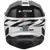 LS2 Coz Roar Helmet Gloss Black/White Back