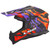 LS2 Gate II Electra Helmet Matte Purple/Orange Left