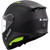LS2 FF Kid Youth Helmet Matte Black Back Left