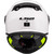LS2 FF Kid Youth Helmet Gloss White Back