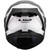 LS2 Rapid III Flow Helmet Gloss White/Gray/Black Back