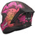 LS2 Rapid III Poppies Helmet Matte Black/Pink Back Left