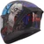 LS2 Rapid III Zombie Helmet Gloss Black/Blue/Red Left Back Left